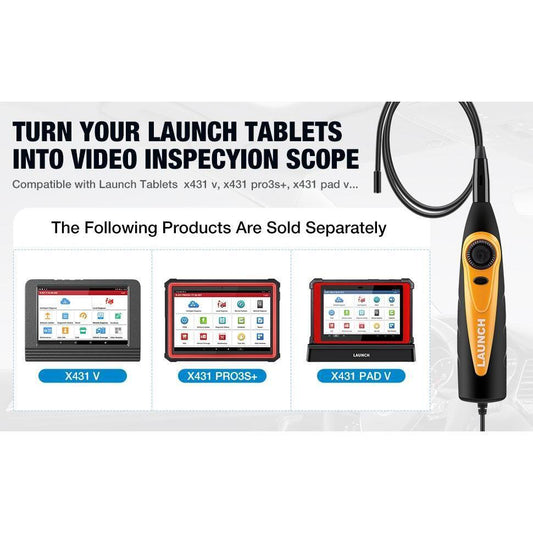 X431 VSP600 HD Waterproof Camera Video Endoscope 2m Cable 6-speed Adjustable LED Light Micro USB Type C Interface Car Special