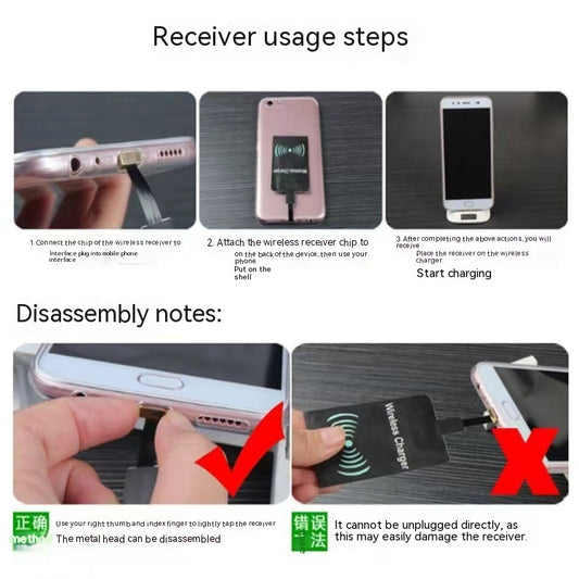 Wireless Charging Receiver Patch Suitable For Mobile Phone Receiving Induction Coil