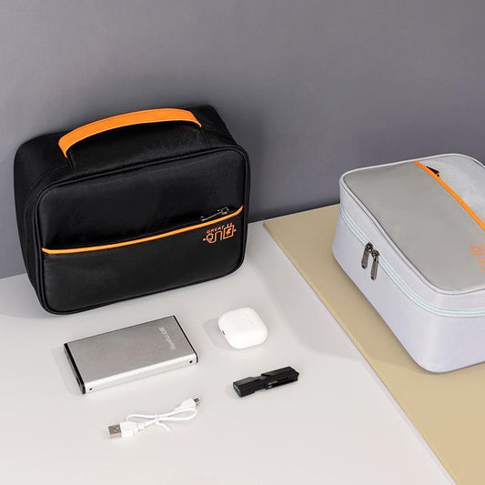 Travel Electronic Accessories Storage Box For Flash Drives, Memory Cards, Tablets, And Chargers