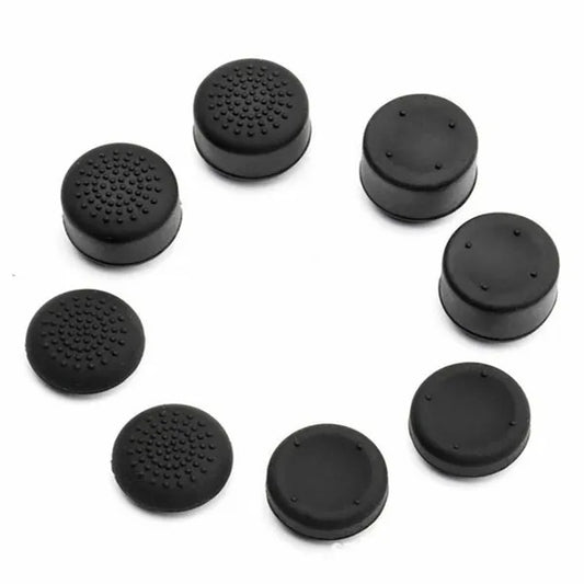 8Pcs Black Silicone Thumb Stick Grip Cover Caps For PS4 One Controller US