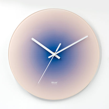Sunset Wall Clock Internet Celebrity Light Luxury Living Room Idea