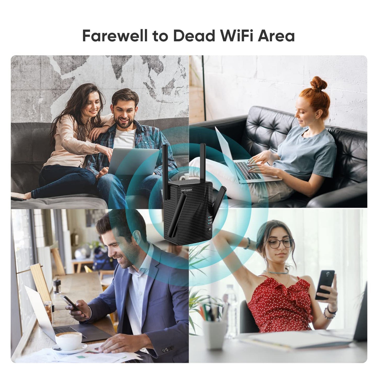 WiFi Extender Home WiFi Booster Dual-band Wireless Extension Supports Multiple Devices