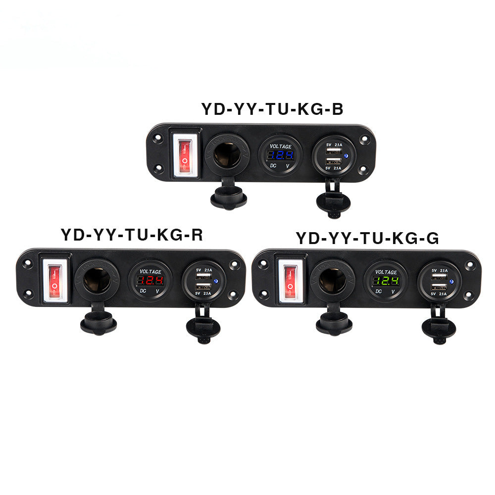 Car Mobile Phone Charger With One For Three