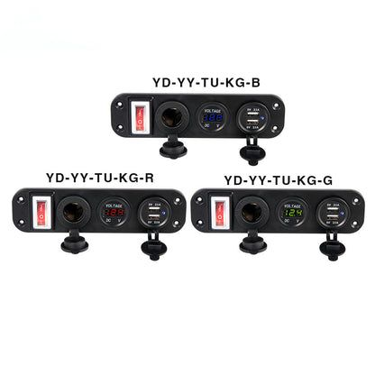 Car Mobile Phone Charger With One For Three