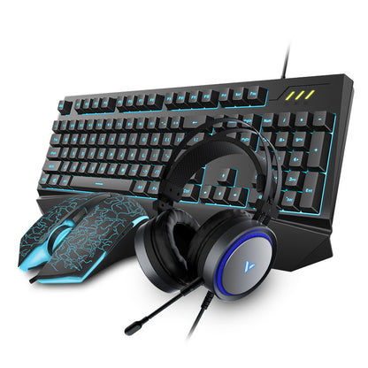 Gaming Keyboard And Mouse Three-piece Set, Mechanical Game, Internet Cafe, Internet Cafe