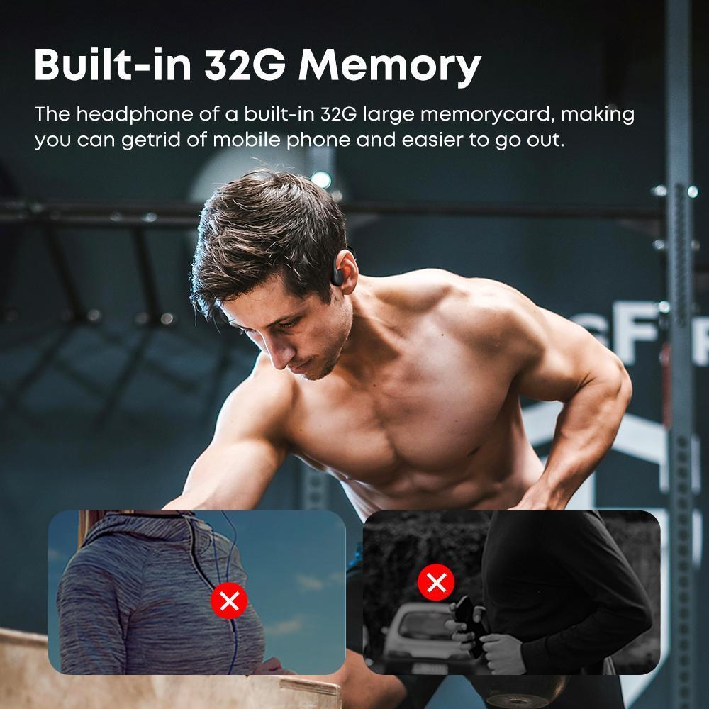 IPX8 Waterproof Headphones, Swimming-specific Bluetooth Headphones