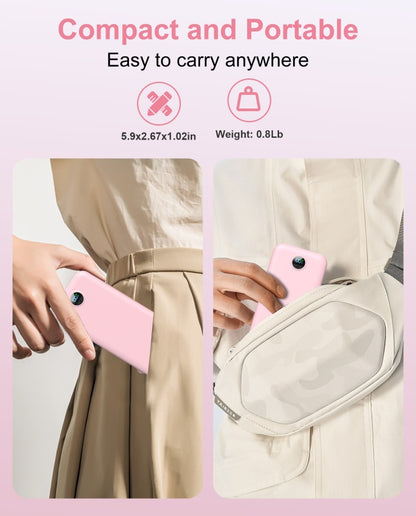 With AC Socket For Fast Charging, It Comes With A Dual-wire Digital Display Power Bank