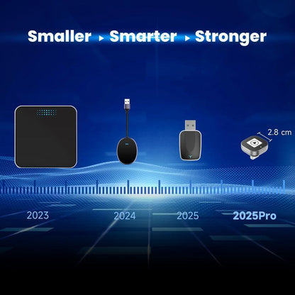 2025 Wireless CarPlay Adapter For IPhone And Android Fast Connection No Delay Hands-free Calling Wireless Car Electronics Adapter