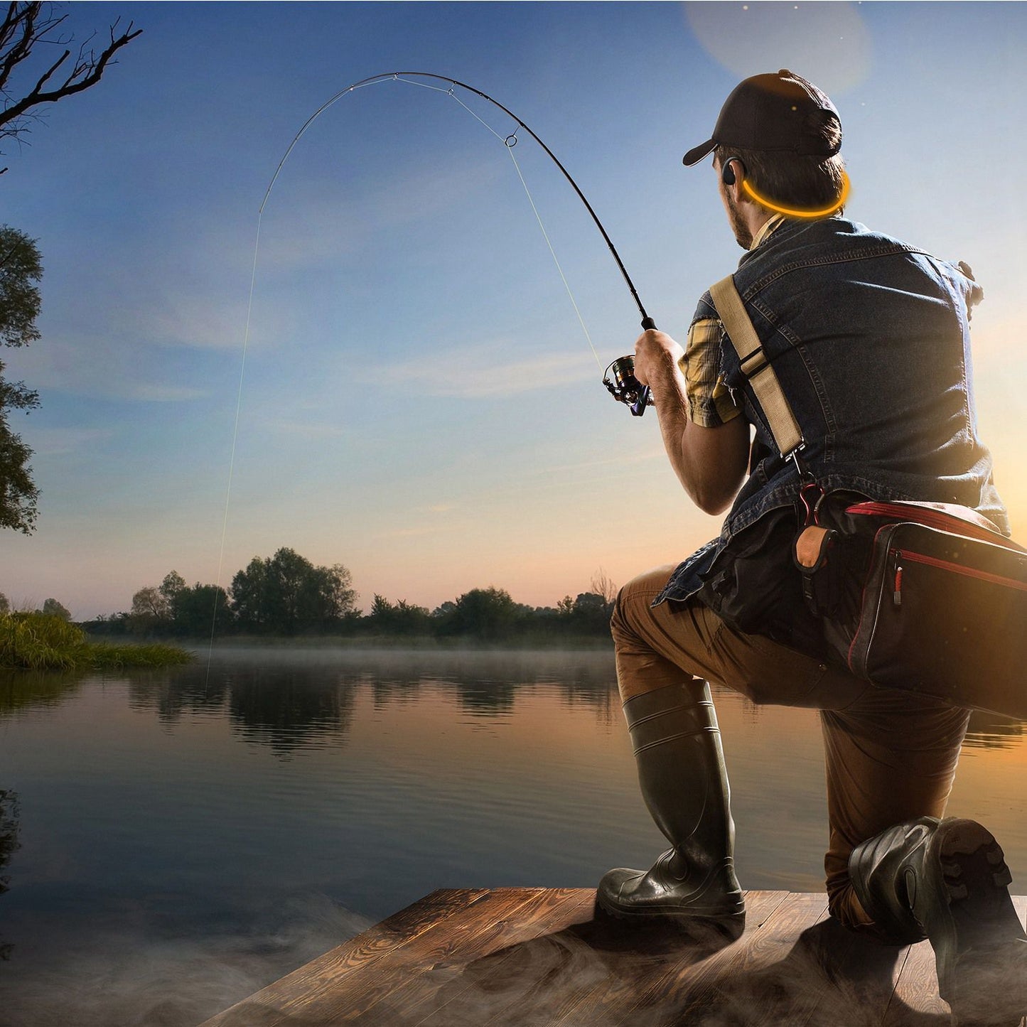 1Pc Wireless Sports Headsets Wireless V4.1 Neckband Earphones HD Stereo Sweat-proof Headphones Earbuds