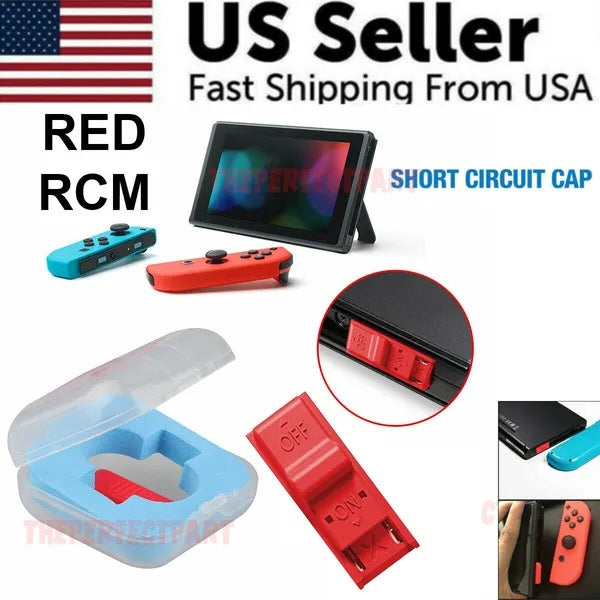 RED RCM Tool Clip Short Circuit Jig For Nintendo Loader Recovery Mode NEW