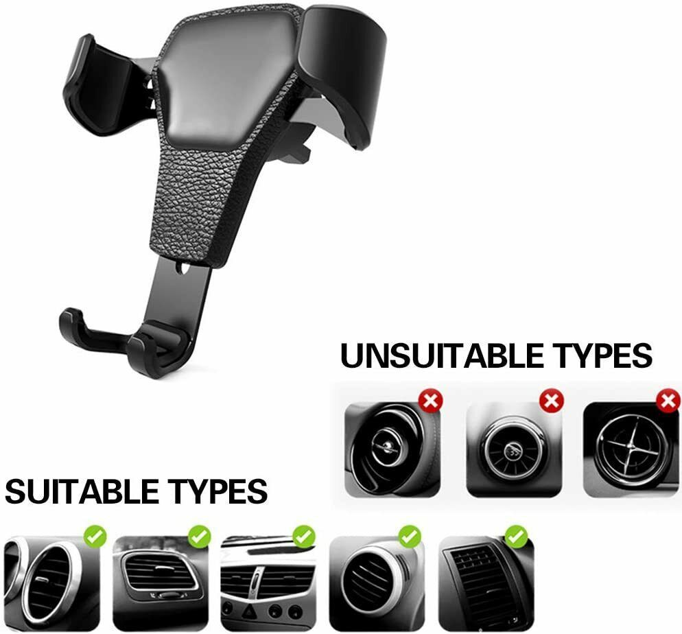 Universal Car Mount Holder Stand, Car Mount Air Vent Phone Holder For I Phone X XR XS Max S Asung S10 Note9