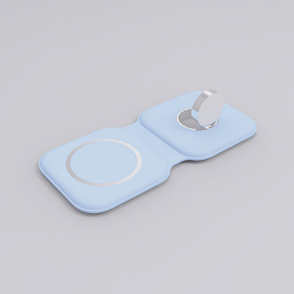 LFX-163 Three-in-one Two-item Foldable Wireless Charger Electrical Appliance Suitable For Mobile Phone Watch Wireless Charger