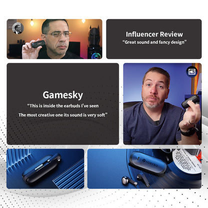 Bluetooth Headset - High Sound Quality Wireless Binaural Mini In-ear Sports Noise Cancellation