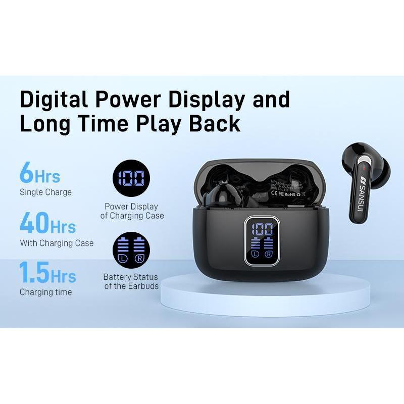 Shanshui W9 True Wireless Dual-ear HD Call Noise Reduction HiFi Sound Quality Game Bluetooth Headset