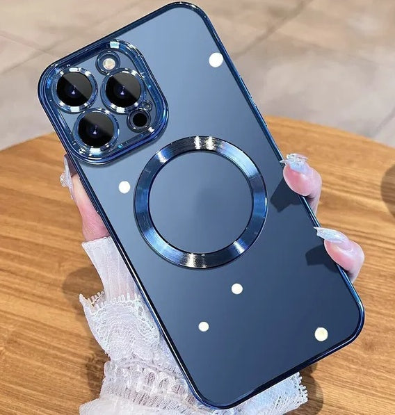 For iphone 14 13 12 11 Pro Max Case Mag Safe Magnetic Camera Lens Cover