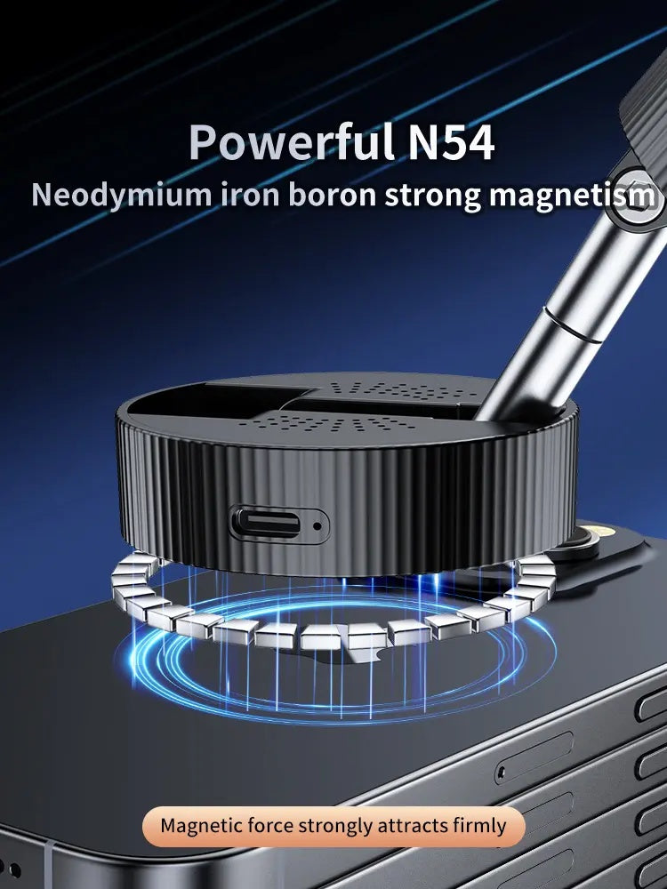 Vacuum Magnetic Phone Holder, Foldable And Retractable