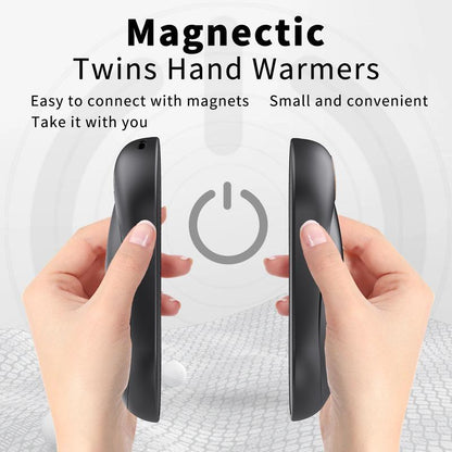 10000 MAh Portable Charger 2 In 1 Magnetic Hand Warmer Compact Design Christmas Gift Compatible With Smartphones And Tablets