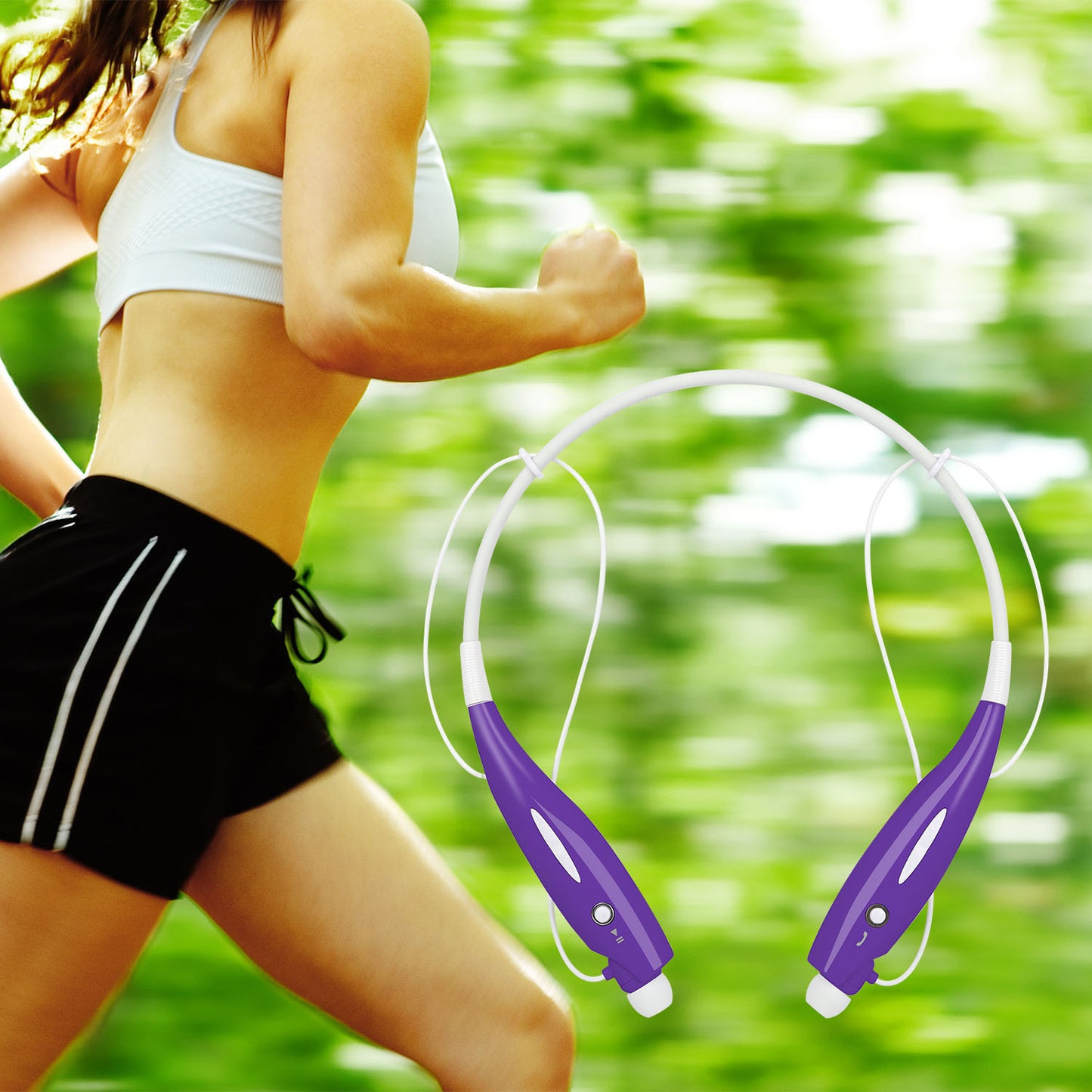 Wireless Stereo Headsets Sport Neckband Headphones In-ear Magnetic IPX4 Waterproof Earbuds