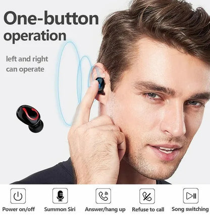 Bluetooth 5.1 Headset TWS Wireless Earphones Mini Earbuds Stereo Headphones IPX7