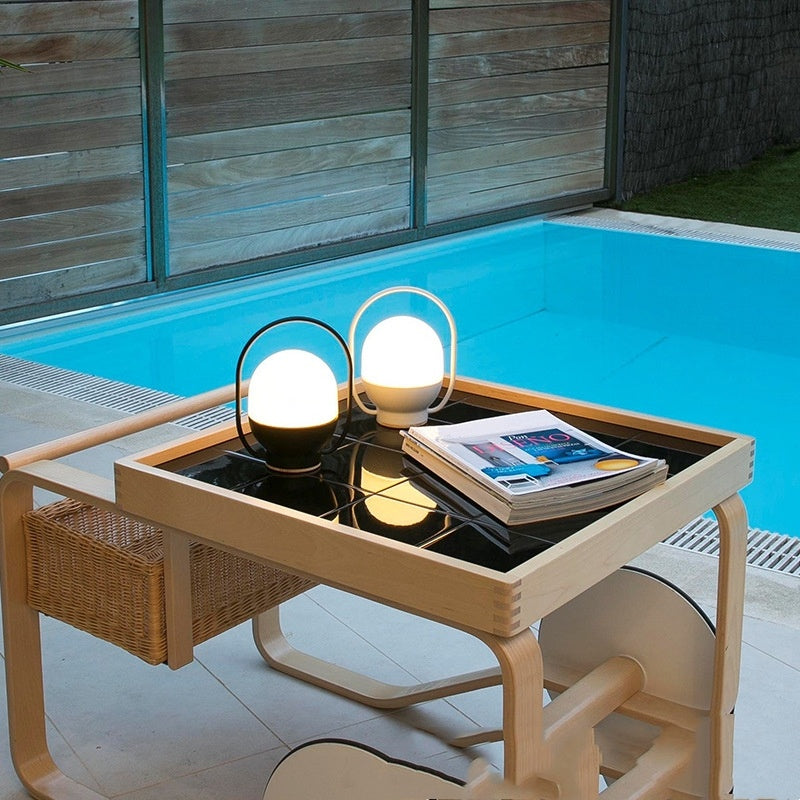 Spanish Designer Barn Lantern Internet Celebrity Bedroom Designer Portable Table