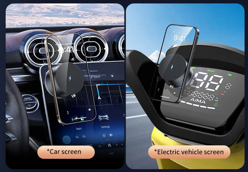 Vacuum Magnetic Phone Holder, Foldable And Retractable