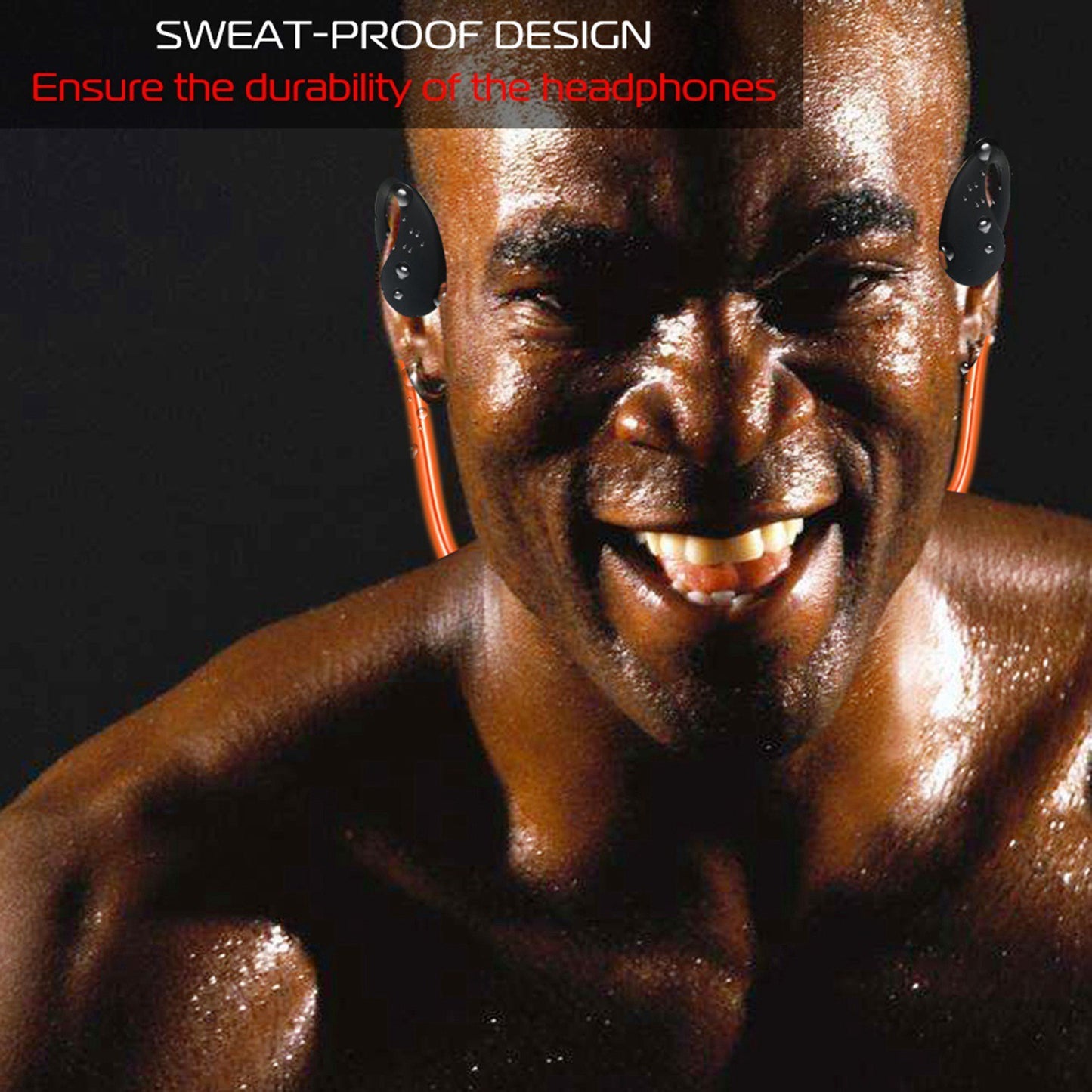 1Pc Wireless Sports Headsets Wireless V4.1 Neckband Earphones HD Stereo Sweat-proof Headphones Earbuds