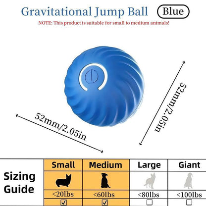 Blue And Orange Pet Bouncing Ball Fun Pet Bouncing Ball For Cats And Dogs