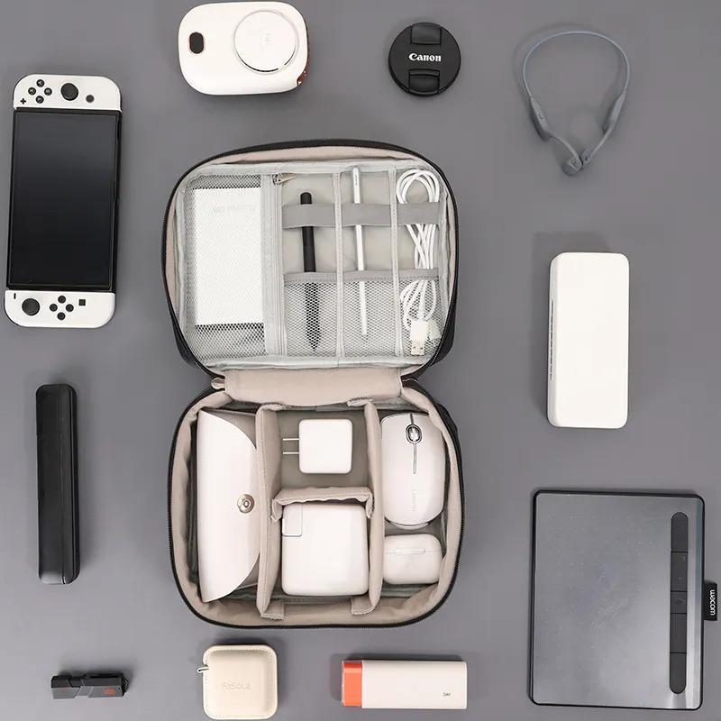 Travel Electronic Accessories Storage Box For Flash Drives, Memory Cards, Tablets, And Chargers