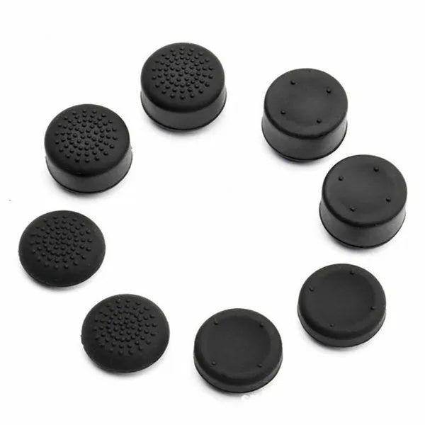 8Pcs Black Silicone Thumb Stick Grip Cover Caps For PS4 One Controller US