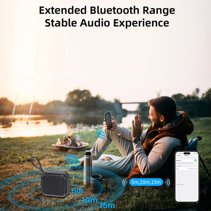 JYX L2 Portable Bluetooth Speaker & 12H Playtime & Bluetooth 5.3 & Loud Stereo Sound