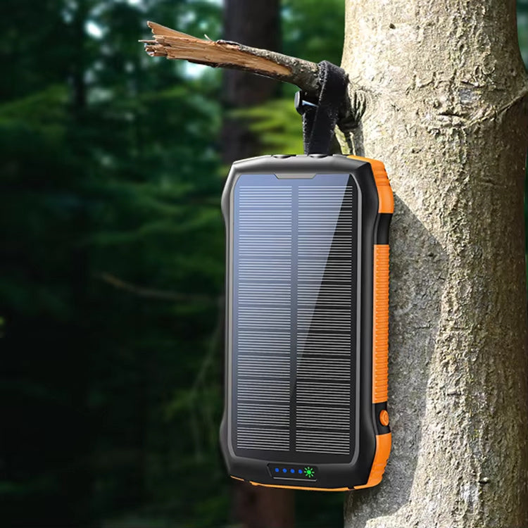 New Product Large Capacity 20000mAh 3 USB C Flashlight Ip67 Waterproof High-speed Wireless Charger Solar Power Bank
