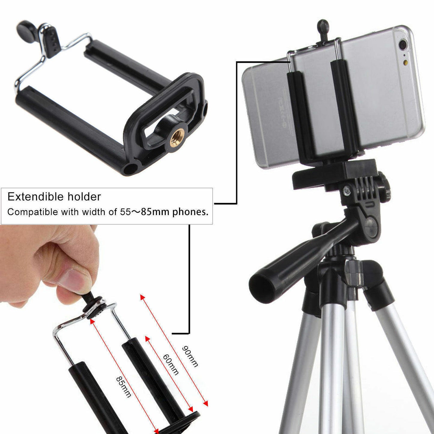 Professional Camera Tripod Stand Holder Mount For Cell Phone, Camera Tripod