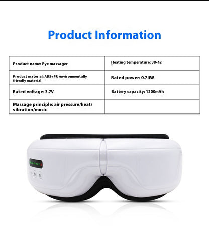 Intelligent Eyes Massage Devices Hot Gas Dynamic Eye Protection Instrument