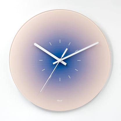 Sunset Wall Clock Internet Celebrity Light Luxury Living Room Idea