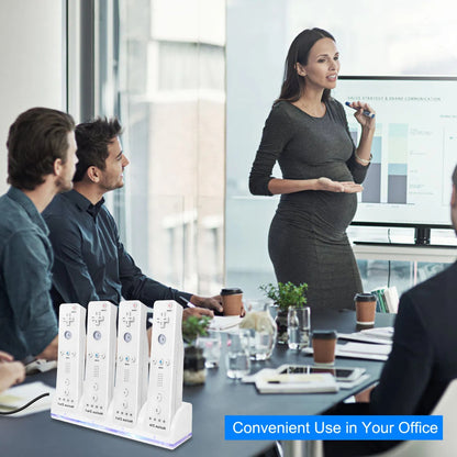 4 Remotes Charging Dock Game Controller Charger 2800mAh Rechargeable Battery Charging Stations W LED Indicator For Wii Nintendo