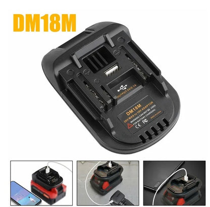 USB Battery Adapter Converter For 20V  Milwaukee M18 Convert To 18V