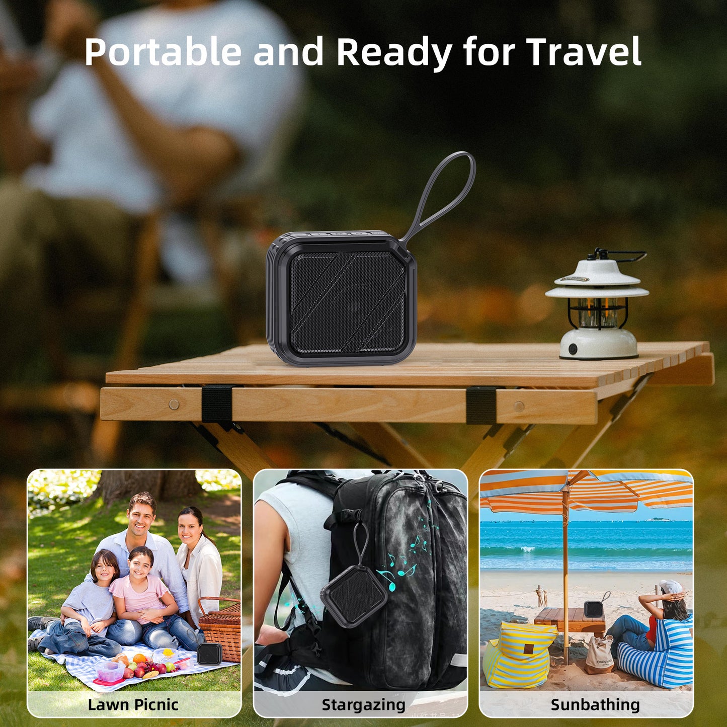 JYX L2 Portable Bluetooth Speaker & 12H Playtime & Bluetooth 5.3 & Loud Stereo Sound