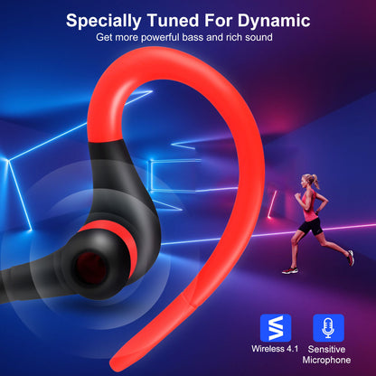 Wireless Headsets V4.1 Sport In Ear Stereo Headphones Sweatproof Noise Canceling Earphones