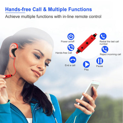 Wireless Headsets V4.1 Sport In Ear Stereo Headphones Sweatproof Noise Canceling Earphones