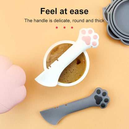Pet Canned Spoon Jar Opener Puppy FeedingMixing Wet Dry Cat Dog Accessories FeederShovel Tableware Multifunction Pet CannedSpoon Jar Opener Puppy