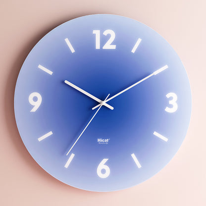 Sunset Wall Clock Internet Celebrity Light Luxury Living Room Idea