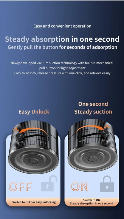 Vacuum Magnetic Phone Holder, Foldable And Retractable