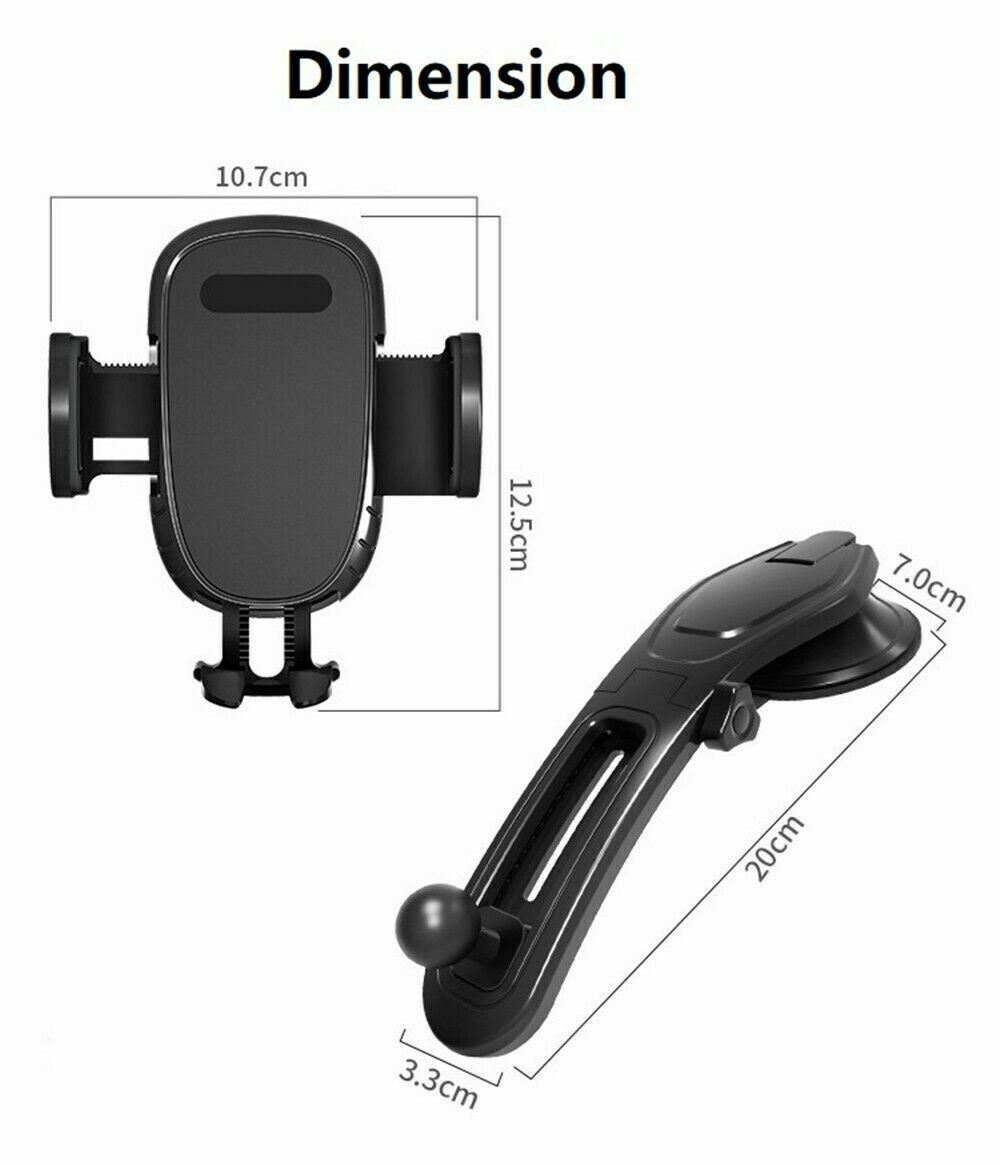 360 Rotatable Phone Mount Holder, Car Dashboard Gravity Adjustable GPS Stand Rotating, Car Phone Holder Universal Dashboard