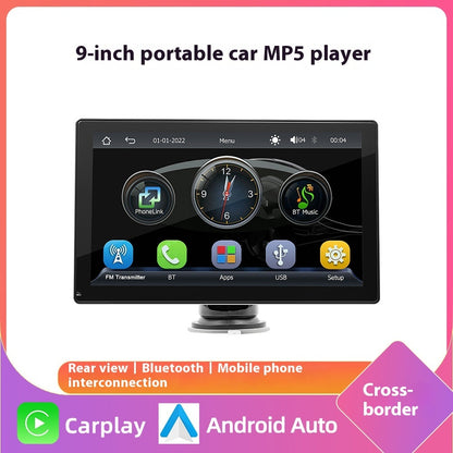 Cross-border 9-inch Portable Carplay Central Control Large Screen Vehicle Navigation WiFi Internet Access Car Bluetooth Radio