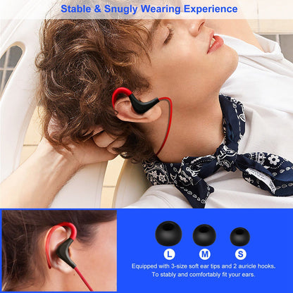 Wireless Headsets V4.1 Sport In Ear Stereo Headphones Sweatproof Noise Canceling Earphones