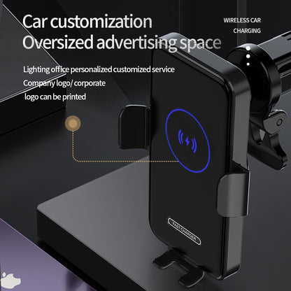 Wireless Car Charger 15W Fast Charging Auto Clamping Car Charger Phone Mount Phone Holder Fit