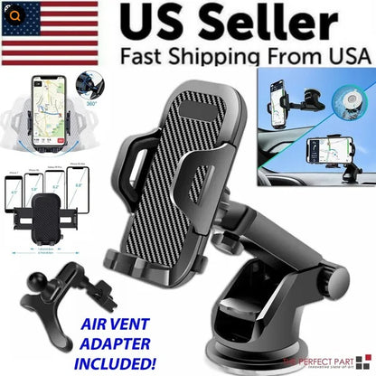 360 Universal Mount Holder Car Stand Windshield For Mobile Cell Phone GPS